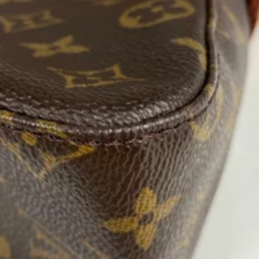Louis Vuitton Bag Shoulder Looping Brown Monogram Handbag Hobo Brown - Picture 3 of 6